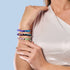 Lila Rose | 925 Sterling Silber | Firefly Glasgarten Armband
